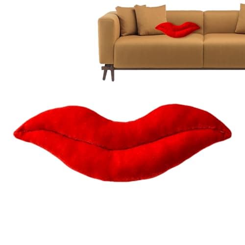 Image of Red Color Cushion | Red 3D Shape Cushion, Velvet Decorative Cushions, Valentine's Day for Sofa Bed Living Room Bedroom Armchair and Chair for Sofa Bed Living Room Bedroom