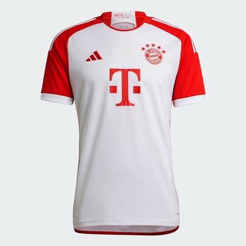 Image of Adidas FCB H T-Shirt White/Red XL