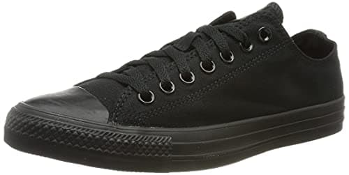 Image of Converse Unisex Converse All Star Ox M5039c Sneakers, Black Monochrome, 4 UK