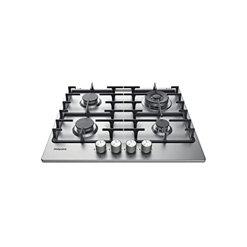 Image of Hotpoint Gas PPH 60G DF IX UK Hob - Stainless Steel Inox