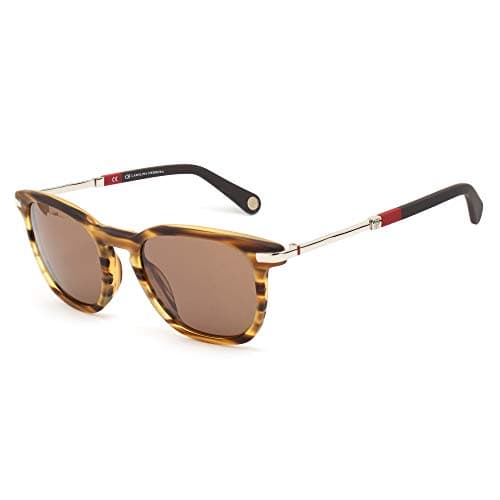 Image of Carolina Herrera Men’s SHE683T94M Sunglasses, Yellow (Amarillo), 51