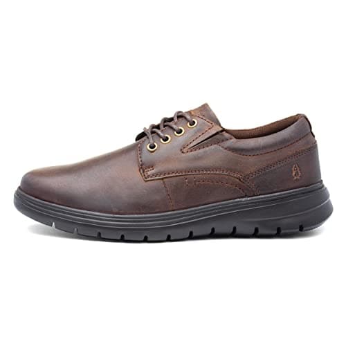 Image of Hush Puppies Mens Triton Lace Up Oxford, Brown, 11 UK