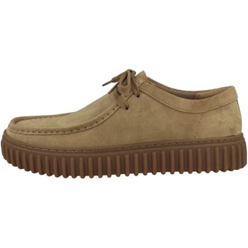 Image of Clarks Torhill Lo Mens Dark Sand Suede, 10