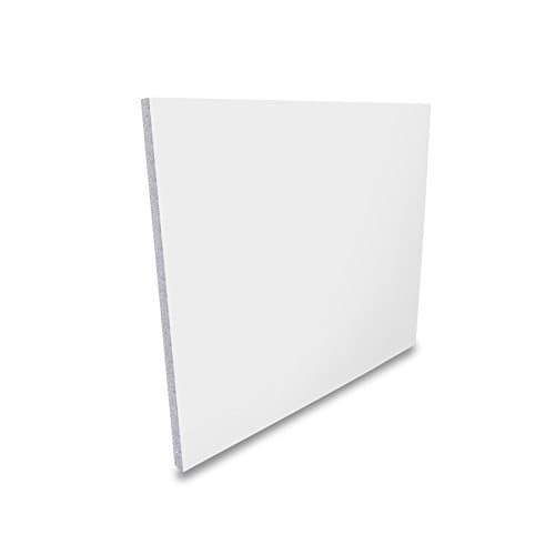 Image of White UPVC Flat Door Panel (W: 750mm x H: 750mm x D: 28mm) 28mm Thick Plastic Half Foam Filled