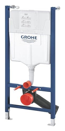 Image of GROHE Solido 2in1 WC 1,13m - Concealed Wall Hung Toilet Cistern Frame (Flushing Cistern GD 2, 6-3 litres, with: Flow Manager, Compact Element for WC, 2 Wall Brackets with Fixing Material), 36497000
