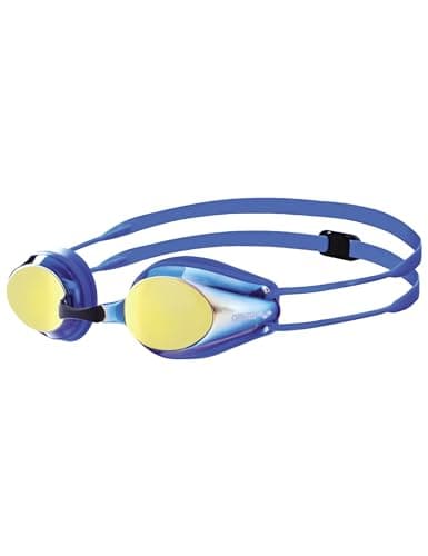 Image of ARENA Unisex Kids Racing Goggles Tracks Mirror Junior Blue Copper One Size