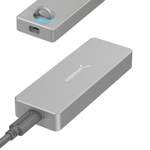 Image of SABRENT M.2 NVMe Enclosure, SSD M2 PCIe USB C 3.2 Adapter, with a Cooling Pad, Fast Data Transfer, Aluminum Tool-free, for M Key Only, Supports UASP (EC-TFNE)