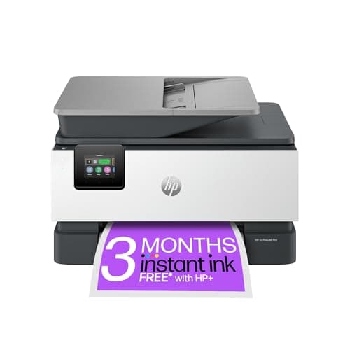 Image of HP OfficeJet Pro 9120e All-in-One Printer | Colour | Printer for Small Office | Print, Scan, Copy Automatic Document Feeder| 3 Months of free Instant Ink | Up To 3 Years Warranty