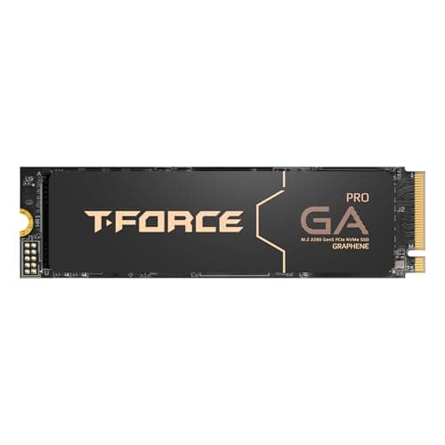 Image of TEAMGROUP T-Force GA PRO 2TB SSD Patented Graphene Heatsink DRAM SLC Cache 3D TLC NAND NVMe InnoGrit PCIe Gen5x4 M.2 2280 Internal SSD Read/Write 10,000/8,500 MB/s TM8FFJ002T0C129