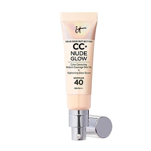 Image of IT Cosmetics Your Skin But Better CC+ and Nude Glow Lightweight, Medium Coverage Foundation and Glow Serum, Fair Light