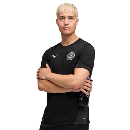 Image of PUMA Manchester City FC Men's Training Jersey 25/26, Black (Black x Silver), XXL