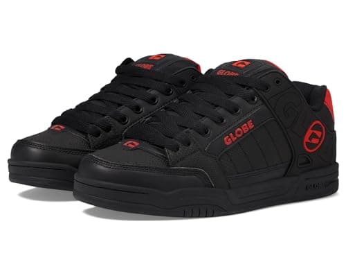 Image of Globe TILT Mens Skate Trainers in Black Red - 8 UK