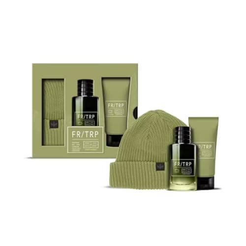 Image of Firetrap Scent No 04 Set – 50ml EDT, 100ml Body Wash & Beanie Hat | Men’s Fragrance & Grooming Holiday Set