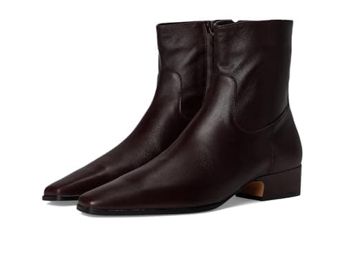 Image of Steve Madden Women's Dusty Ankle Boot, Burgundy Leather, 4 UK