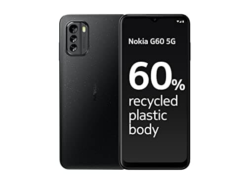 Image of Nokia G60 5G Smartphone, 6.58” HD+ 120Hz display, 4GB RAM & 64GB Storage, Android 12 & 3 OS upgrades, 50MP AI rear camera (Renewed)