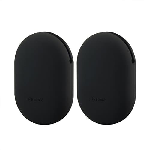 Image of Geekria Silicone Case Cover Compatible with Jaybird X3, X2, BlueBuds X, Freedom, Bose SoundSport, SoundTrue Earbuds, Earphones Skin Cover, Protective Carrying Case (Black, Size S, 2 Packs)