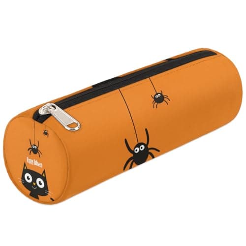Image of Mexpekil Cute Cat Spider Halloween Pencil Case School Supplies Pouch Bag for Girls Boys Teenagers, Women Makeup Brush Bag