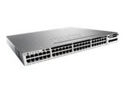 Image of Cisco Catalyst 3850-48T-E - Switch - L3 - managed - 48 x 10/100/1000 - desktop, rack-mountable