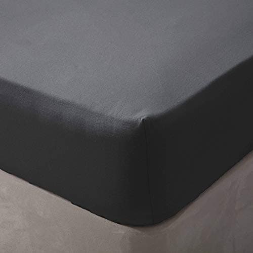 Image of Belledorm Brushed Cotton Fitted Sheet (Kingsize) (Charcoal)
