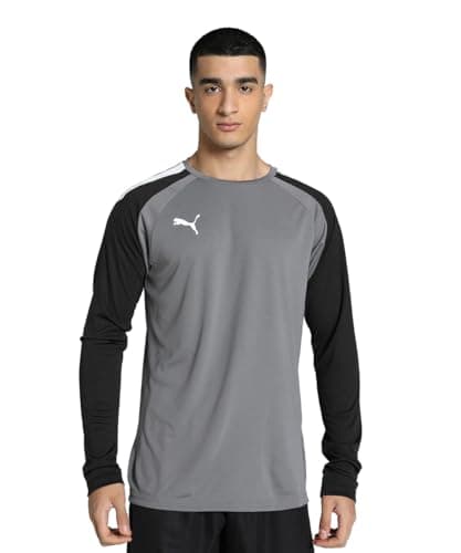 Image of PUMA Mens Teampacer Gk Jersey Long Sleeve T-Shirt, Smoked Pearl-puma Black-puma White, L EU
