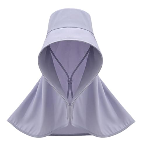Image of BSYLOO Women’s UV Protection Sun Hat with Neck Flap Lightweight Ice Cooling Cap for Outdoor, Beach, Hiking, Travel Purple