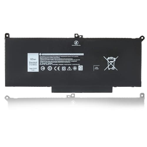 Image of VUOHOEG F3YGT Laptop Battery Compatible with Dell Latitude 12 7000 7280 7290 13 7000 7380 7390 P29S002 14 7000 7480 7490 E7280 E7480 E7490 E7290 E7380 P28S P28S001 P73G P73G002 451-BBYE 453-BBCF