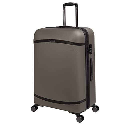 Image of it luggage Quaint 31" Hardside Checked 8 Wheel Expandable Spinner, Cobblestone with Mulch Trim, 31", Quaint 31" Hardside Checked 8 Wheel Expandable Spinner