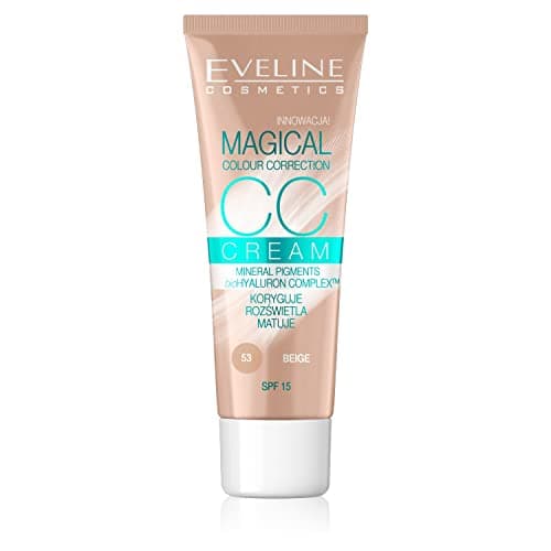 Image of Eveline Cosmetics Magical Colour Correction CC Multifunctional Foundation - No. 53 Beige, Vegan, 30ml