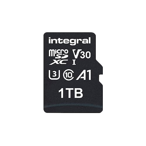 Image of Integral 1TB microSD Card Premium High Speed 4K Video Memory Card - up to 100MB/s Read and 50MB/s Write, UHS-I, U3, Class 10, A1 App Performance - for smartphones, tablets, drones, game consoles