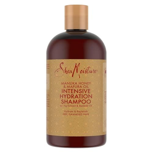 Image of SHEA MOISTURE Manuka Honey & Mafura Oil Intensive Hydration Shampoo silicone and sulphate free shampoo for dry, damaged hair 384 ml