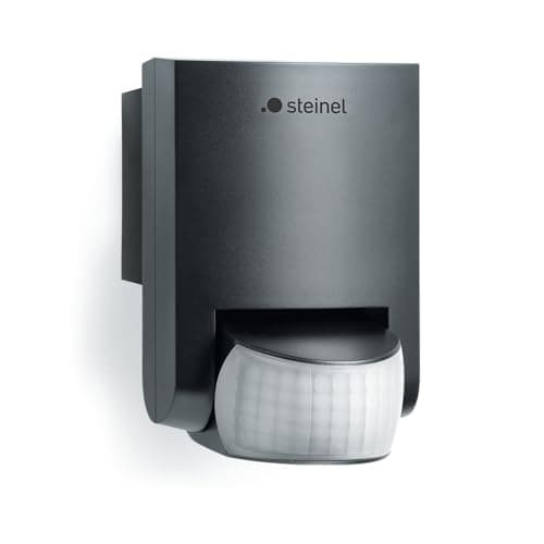 Image of Steinel IS 130-2 black - 130° passive infrared motion detector, max. 12m reach, motion sensor for indoor and outdoor use