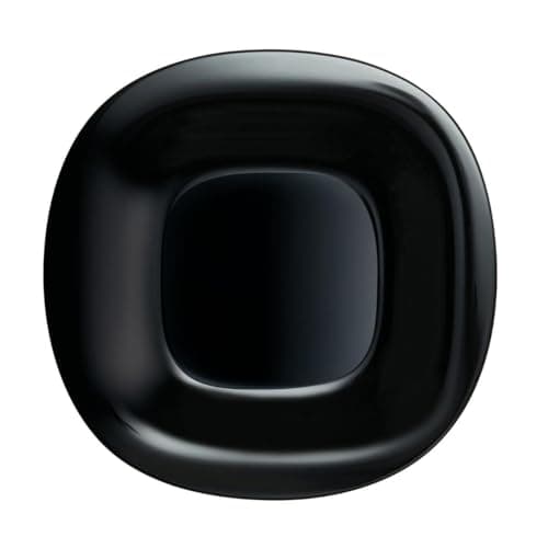 Image of Luminarc 26.5 cm Carine Glass Dinner Plate, Black - 1 Plate