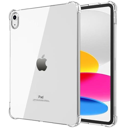 Image of GALTD Clear Case for iPad (A16) 11th Generation 11 Inch/ 10th Generation 10.9 Inch (Models: 2025/2022), Slim Lightweight TPU Protective Shockproof Cover with Raised Edge, Transparent Back Bumper