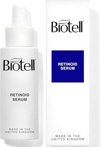 Image of Biotell Retinol Serum for Face | Retinoid Serum | Retinol Skin Booster Serum | Anti Ageing Serum for Women | Retinoids for Face | Smooths Fine Lines & Wrinkles | Gentle Vegan Night Serum | 30ml