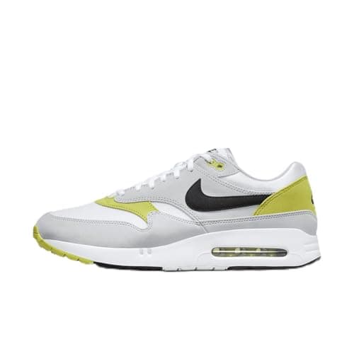 Image of Nike Air Max 1 '86 OG G Men's Golf Shoes (DV1403-004, Wolf Grey/White/Bright Cactus/Black), Wolf Grey/White/Bright Cactus/Black, 6 UK