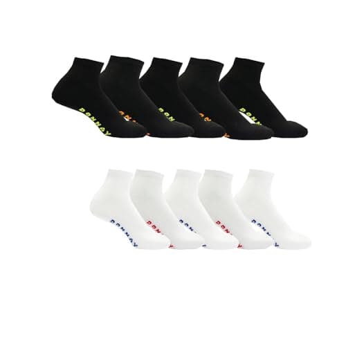 Image of Donnay Mens 10 Pack Trainer Socks Plus Size Mens Bright Assorted 12-14