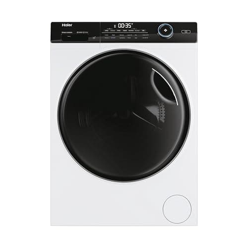 Image of Haier I-Pro Series 5 Freestanding Washer Dryer, 9 Kg Wash + 6 Kg Dry, 1400 RPM, Direct Motion Motor, Wi-Fi, I-Refresh & Anti-Bacterial Treatment, White, 60x62x85 cm - HWD100-B14959NU1