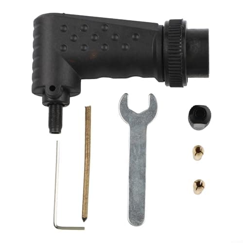 Image of 90 Degree Right Angle Converter for Rotary Tools, Metal er Kit for Dremel 4000 3000 8200 275 Grinders, Ergonomic Attachment for Tight Spaces
