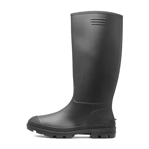 Image of Shoe Zone - Adults Black Tall Welly - Size 4 UK - Black
