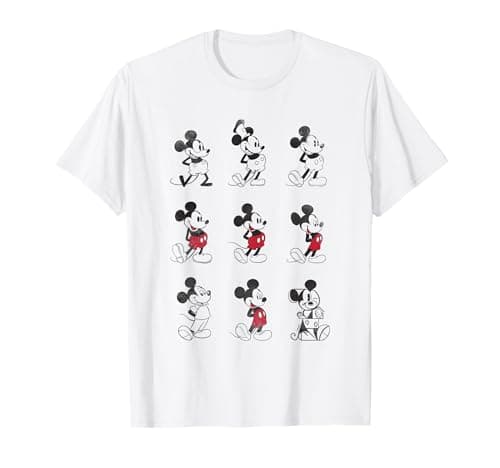 Image of Mickey Mouse Evolution Nine Poses T-Shirt