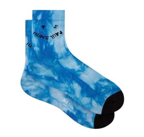 Image of Paul Smith Outlet Mens Happy Socks Blue Tye Dye Effect. One Size.