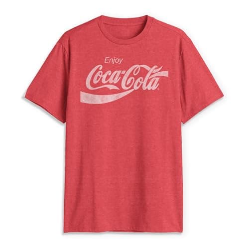 Image of Coca-Cola Men's Eighties Coke Short Sleeve T-Shirt, Red, Medium