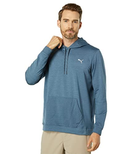 Image of Puma Golf Men's Cloudspun Progress Hoodie, Evening Sky Heather, S