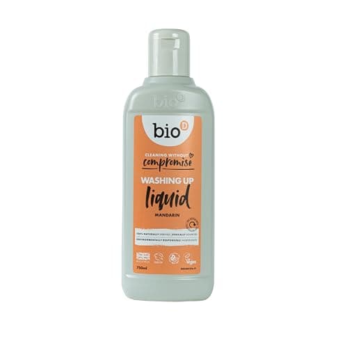 Image of Bio-D Mandarin Washing Up Liquid 750ml | Allergy Free | Vegan | Cruelty Free