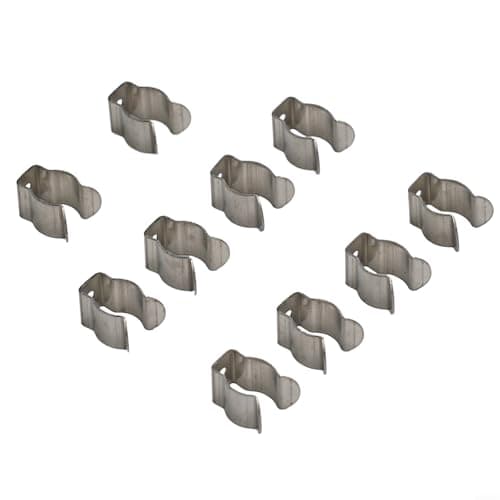 Image of 10 Pack Heavy Duty Clips for Storing Tools and Equipment in Garage or Shed (10mm)