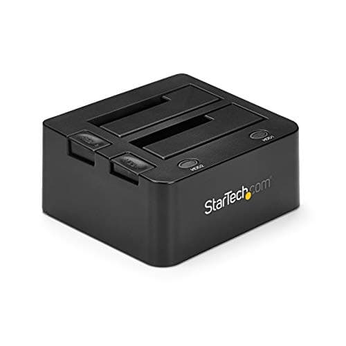 Image of StarTech.com Dual-Bay USB 3.0 to SATA Hard Drive Docking Station, USB Hard Drive Dock, External 2.5/3.5" SATA I/II/III, SSD/HDD Docking Station, Hot-Swap Hard Drive Bay, Top-Loading (SDOCK2U33)