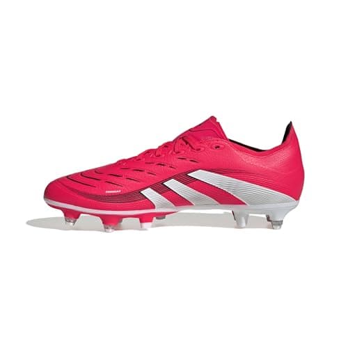 Image of adidas Unisex Predator League Soft Ground Football Boots, Lucid Red/Cloud White/Core Black, 8 UK