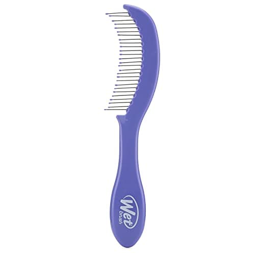 Image of WetBrush Custom Care Detangling Comb, Hybrid Comb to Minimise Breakage with Intelliflex Bristles to Detangle, For Thin or Fine Hair, Purple