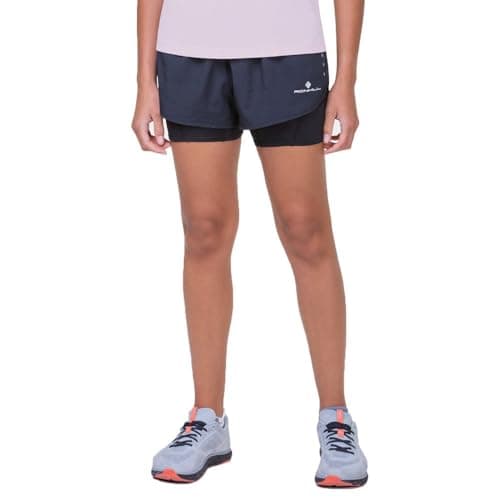 Image of Ronhill Running, Wmn's Core Twin Short, All Black, Size 14