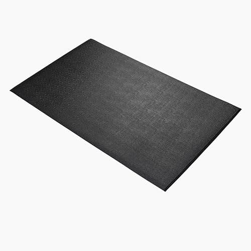Image of Premium 150x90cm Anti-Fatigue Mat Industrial & Commercial Cushioned Comfort Mats for Standing Workstations, Kitchens & Packing Stations – Insulated & Fire-Safety Certified (1, Black, 150x90cm)